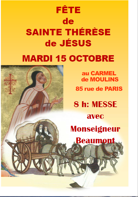 Fête solennelle de Sainte Thérèse de Jésus